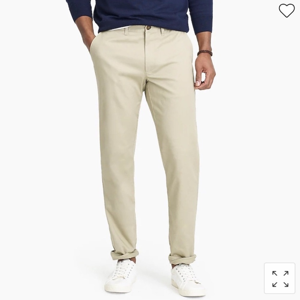 NWT J Crew factory Straight-fit flex khaki pant Item H3186 Sz 34/32